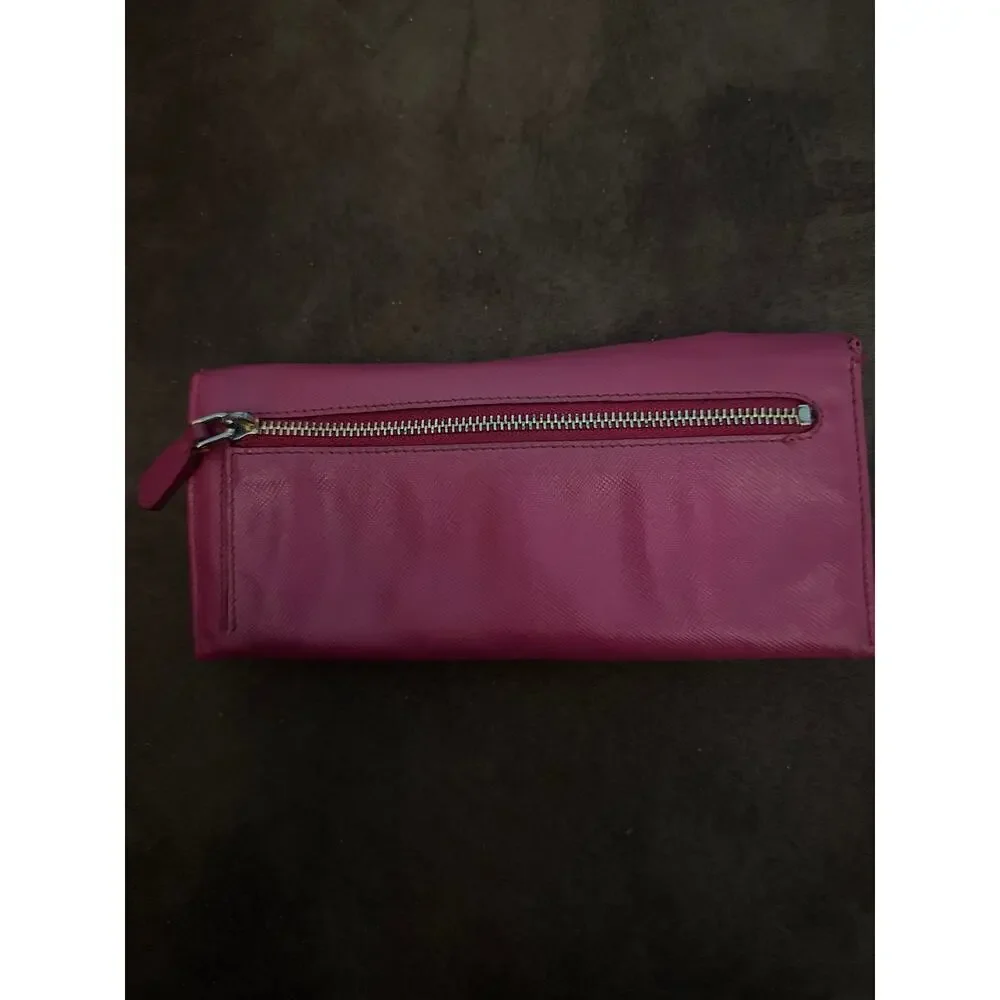 Prada Saffiano Lux Continental Flap Wallet